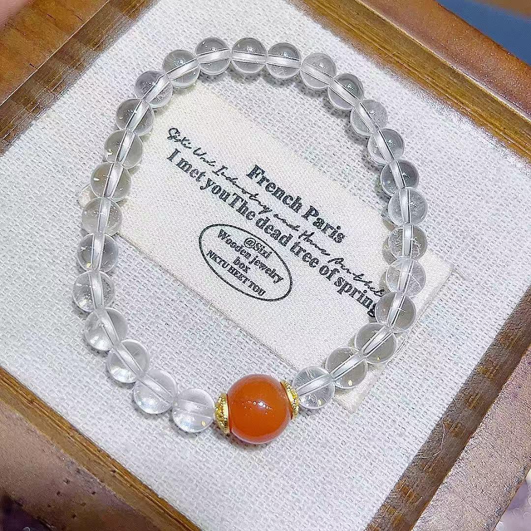 Unisex Zodiac White Crystal Bracelet - Simple & Stylish Design