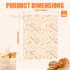 2Pcs Beeswax Bread Bags 13x17Inch Organic Beeswax Sourdough Bag with Zipper Large Capacity Food Preservation Bag for Kitchen
