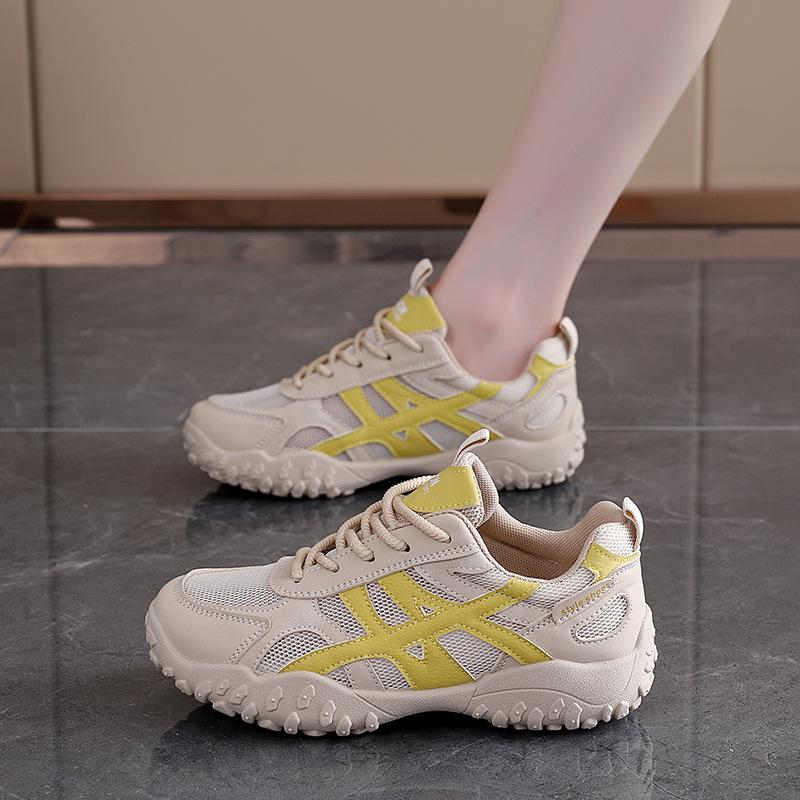 

Mesh breathable shoes women s new summer thin versatile casual sports shoes children s models 40 жёлтый
