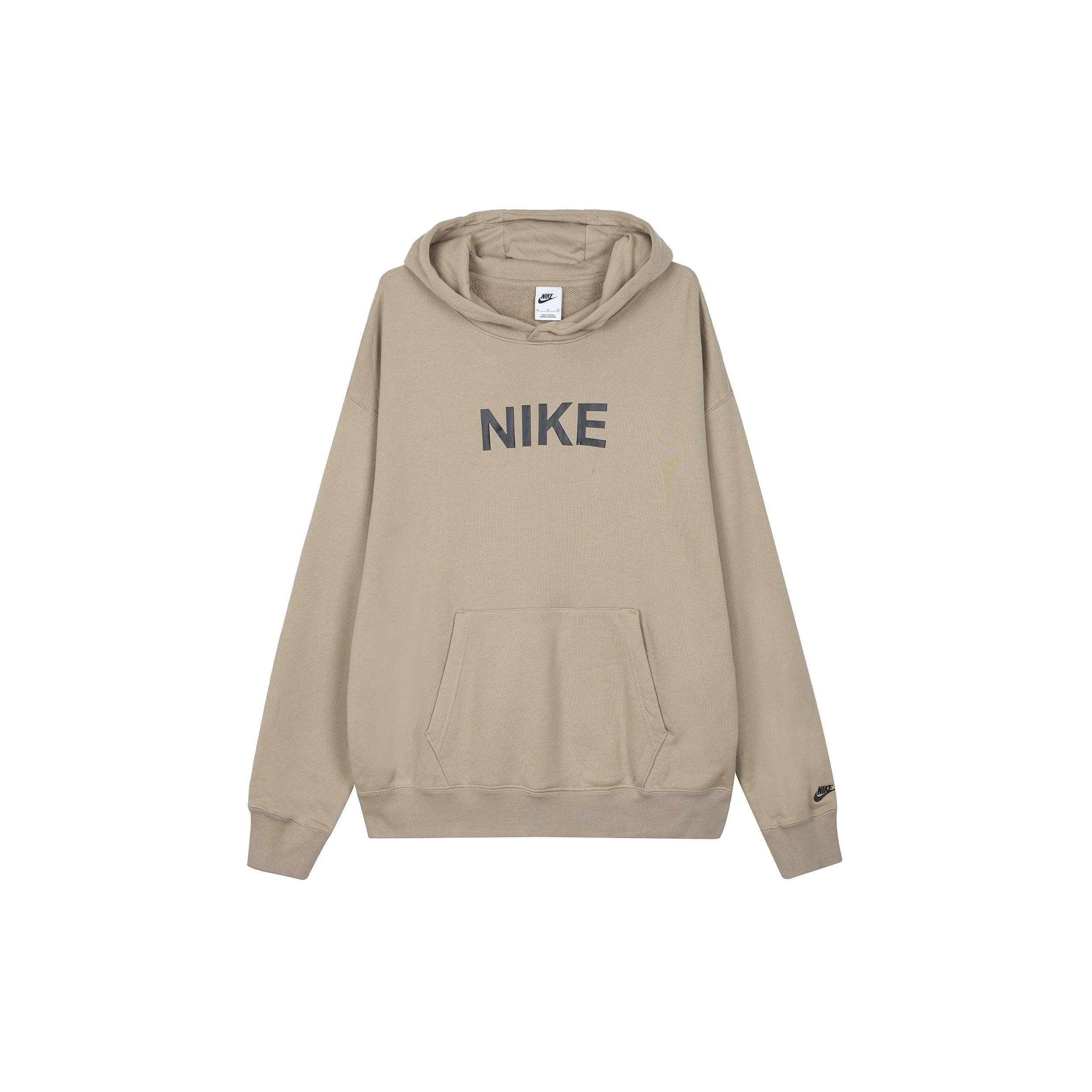 Nike Logo Hoodie  Khaki  Men s FQ7269-247 XS