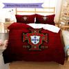 Portugal National Football Team Pattern Bedding,Quilt Set Quilt Cover Pillowcase Home Birthday Gift(1 * duvet cover + 2 * pillowcase, without core)