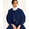 Womens Denim Jacket Fall Winter Street Style Loose Long Sleeve Lace Up Short Coat