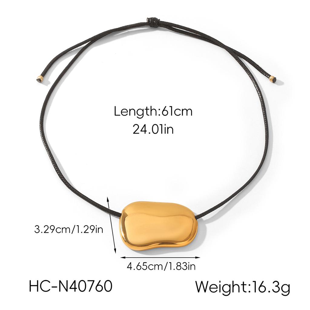 Geometric Irregular Pendant Necklace, Light Luxury High-end Style, Instagram Clavicle Chain, Titanium Steel Jewelry