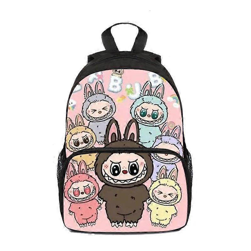 Labubu Backpack Student Cute Cartoon Schoolbag Girl Pink Kindergarten Backpack