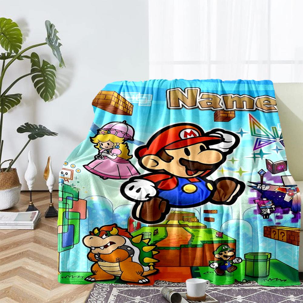 Custom Name Game Theme Printed Blanket - Perfect for Couch, Bed, Travel & Outdoor Use | Machine Washable, Cozy & Durable.