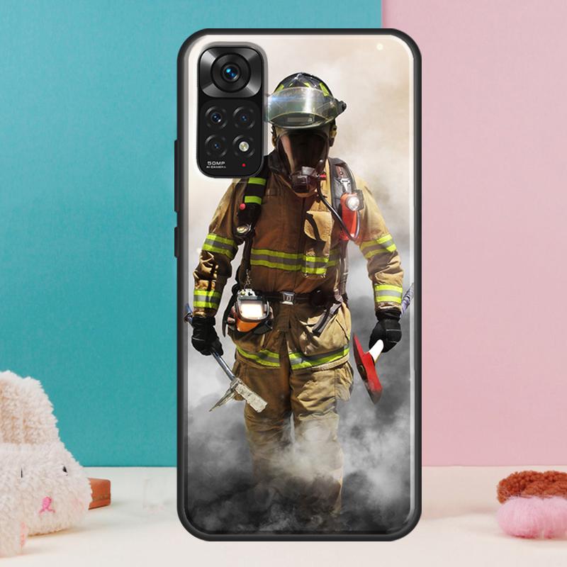 

Fire Fighting Hero Case For Xiaomi Redmi Note 14 12 11 9 10 13 Pro 9S 10S 11S 12S Redmi 13C 10C 12C 14C Cover Redmi Note 11 Pro