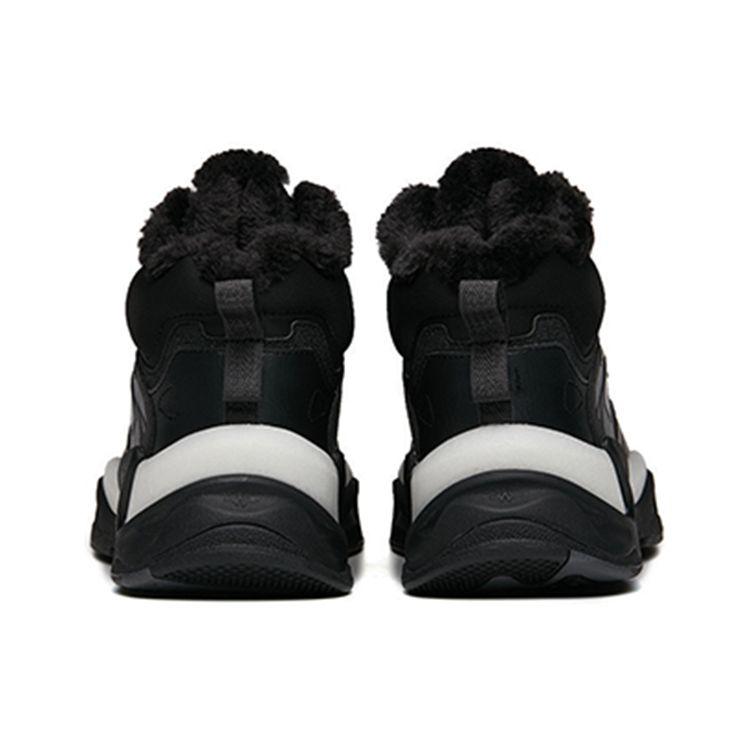 Anta Pulse Fleece High-Top Sports Casual Shoes Men Sneakers Black 112148933R-2