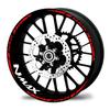 Motorcycle Wheel Sticker Fit For Yamaha NMAX155 NMAX 155 Motorcycle Wheel Sticker Reflective Rim