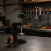 Versatile Desktop Mounting Bracket Table C-Clamp Reinforced Solid Plastic Base 2-in-1 Dual Tube Holes Adjustable Screw Clamp