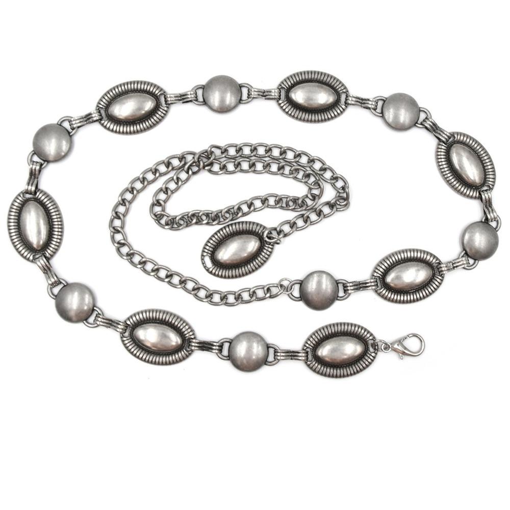 Adjustable Women's Waist Chain Cowgirl Western Country Chain Belt for Sweaters Dresses Jeans