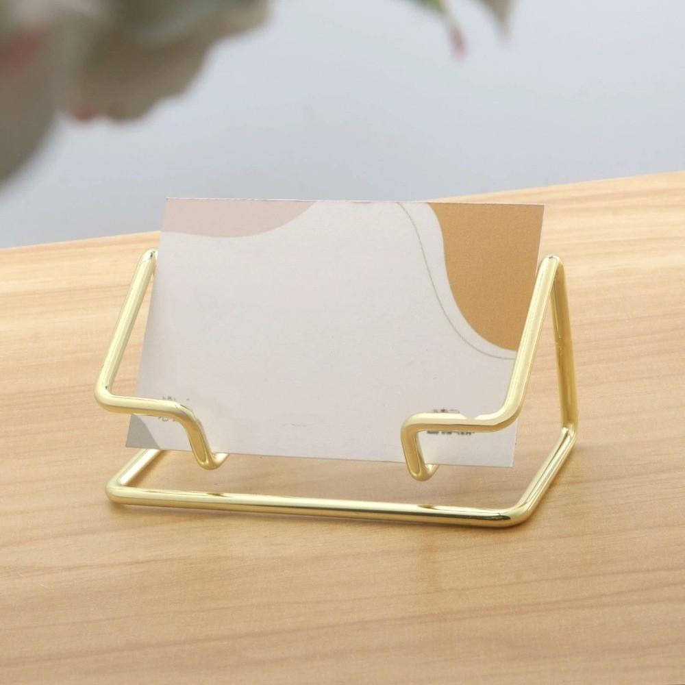 Minimalist Name Card Stand Rustproof Photo Stand Display Rack Card Display Stand  Front Desk