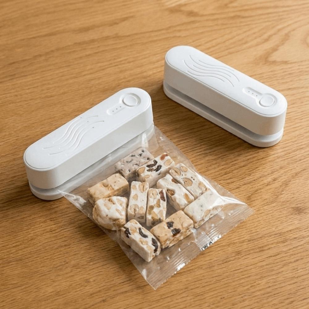 Mini Food Packaging Bag Sealer USB Charging Heat Sealer Plastic Bags Sealer Food Storage