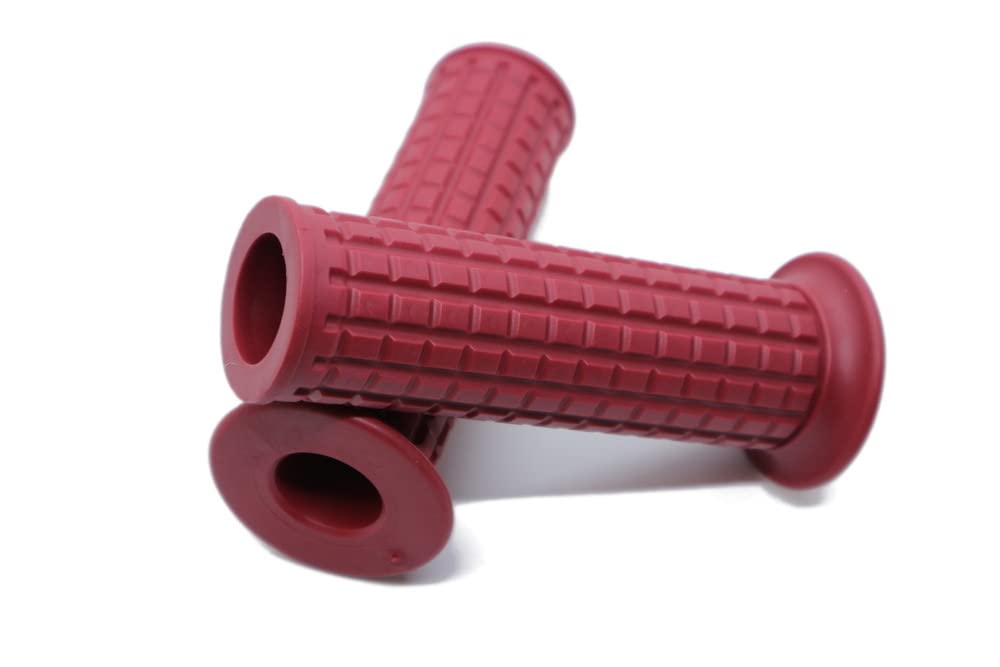 Beatus 22.2mm 1 inch Handle Grip Bike Penetration Type Left Φ22.2mm красный