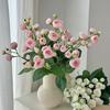 Yousheng 12 Head Artificial Peony Flower Bouquet Realistic Faux Silk Peony Floral Arrangement for Home Wedding Table Decoration