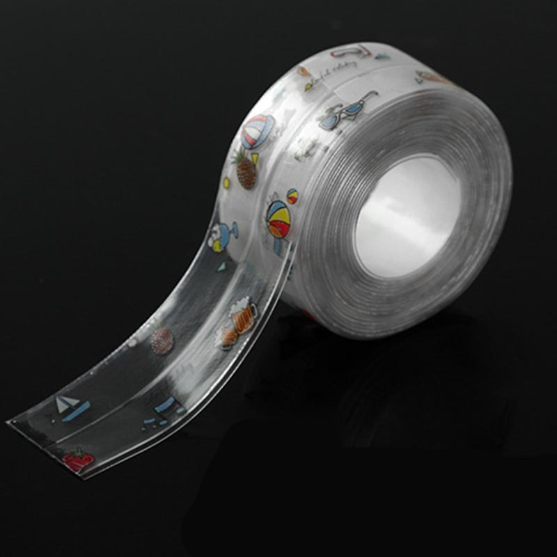 

Многоцветная водонепроницаемая наклейка на швы кухонной раковины, самоклеящаяся лента для зазоров в туалете, уплотнительная лента для столешницы в ванной комнате, защищающая от плесени