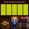 10Pcs Rectangle Shape Reflective Decals Decorative Creative Waterproof Reflective Sticker for Car