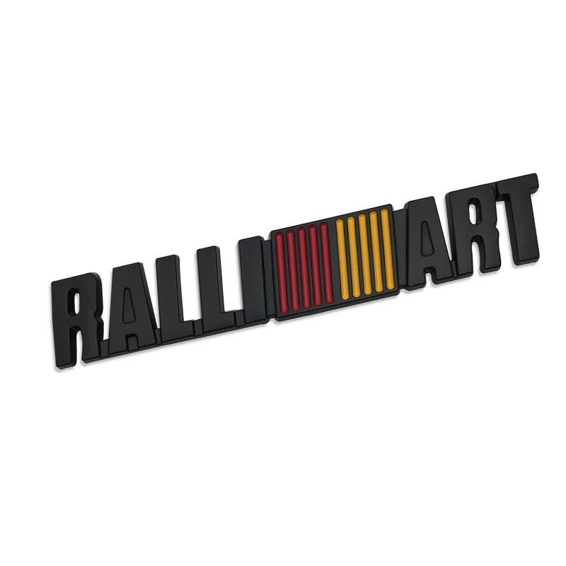 3D Metal RalliArt Emblem Sticker Front Grill Trunk Badge Sticker for Outlander Eclipse Cross Outlander Space Colt Mirage / Space Star RalliArt sticker