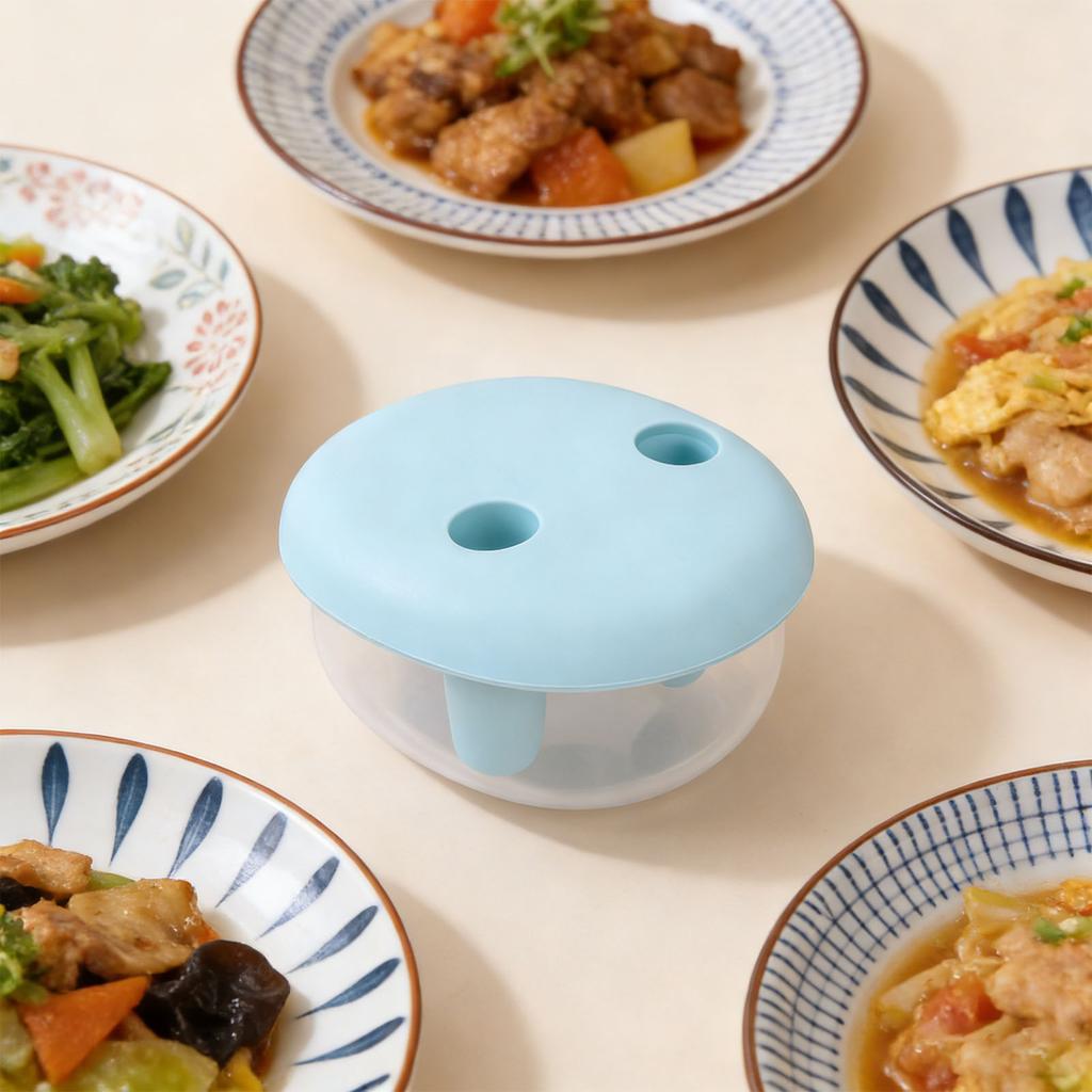 Contenitore Snack 2 in 1 Senza Sporco   Scatola Snack Ermetica per Alimenti con Coperchio a Dita Tieni le Mani Pulite