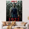 1922 Horror Movie Tapestry Wall Hanging, Stephen King Netflix Thriller Farmhouse Scene Art, Dark Wall Decor for Bedroom Basement