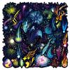 50 Fireworks Graffiti Stickers Personalized Hand-painted Small Fresh Night Fireworks Decorative Mobile Phone Case Water Cup Stickers