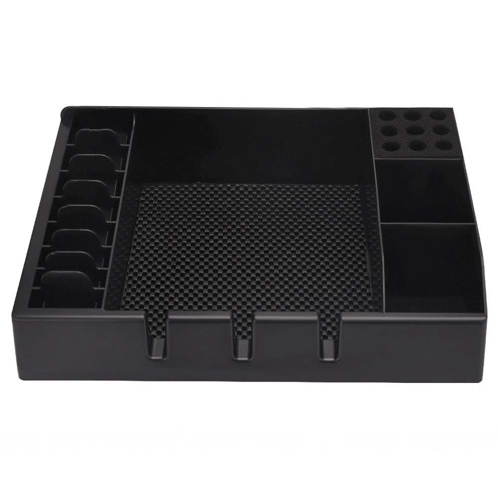 Large Capacity Stylist Toolbox Storage Cosmetic Container Professional Hair Clipper Stand Salon