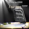 Shaanxi Heavy-Duty Truck Delong X3000 Laser Matrix Headlight - Super Bright, Four-Lens Model.