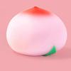 Juicy Peach Stress Relief Toy Simulation Pink Yellow Peach Squeeze Toy Decompression Fruit Shape Sensory Fidget Toy