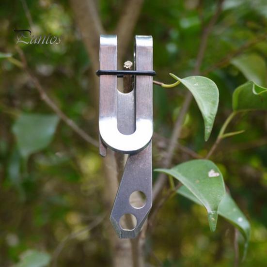 Stainless Steel Money Clip Multi-function Mini Minimalist Slim Wallet Carabiner for Outdoor Belt