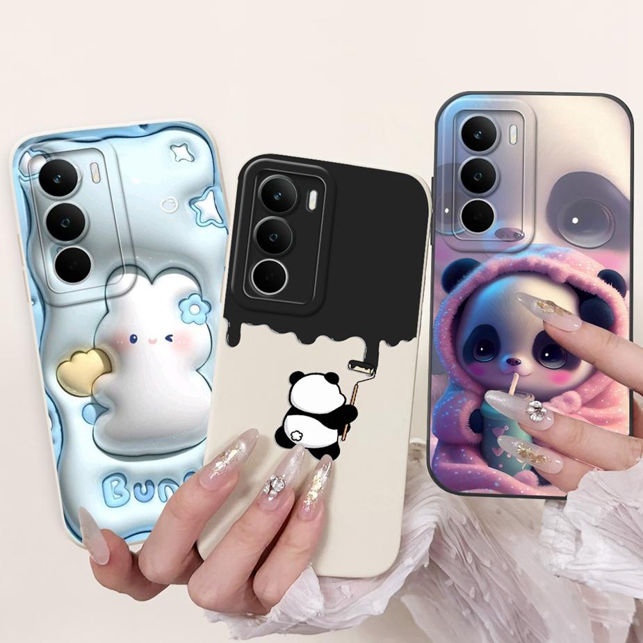 For Realme C71 4G Case RMX5303 Cute Rabbit Cartoon Cover Soft Silicone Case For Realme C75 C75X C 71 RealmeC71 RealmeC75 4G Bags
