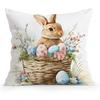 Easter Bunny Decoration Cushions Pillowcase Polyester Cushion Cover Throw Pillow Pillowcover Home Car Sofa Decor