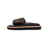 Pool Pillow Comfort Slide Slippers Women's Brown Black 1ABGIT