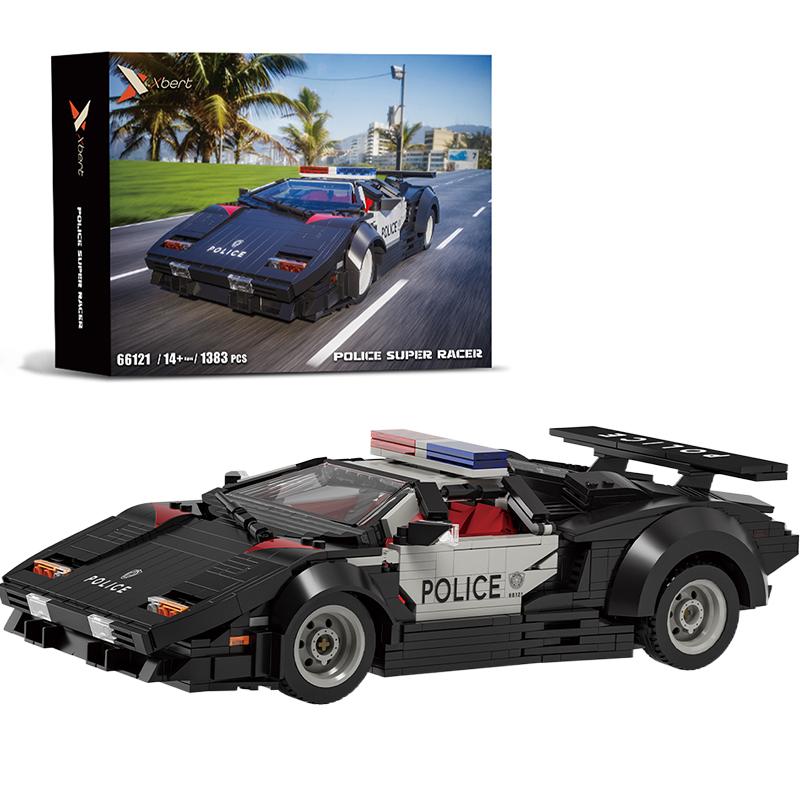 

1383PCS Police Racing Car Building Blocks City Sports Car Model Bricks Desktop Ornaments Kids Educational Assembly Toys Gifts