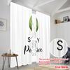 2pcs 2D Flat Printing Drapes Stay Positive Leaf Fabric Without Electricity Party Decorations Perfect for Room Decor Aesthetic