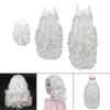 Santa Claus Wig And Beard Cosplay Christmas White Curly Hair for Stage
