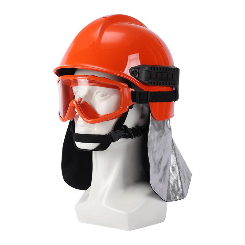 Waldbrandbekämpferhelm mit Schutzbrille