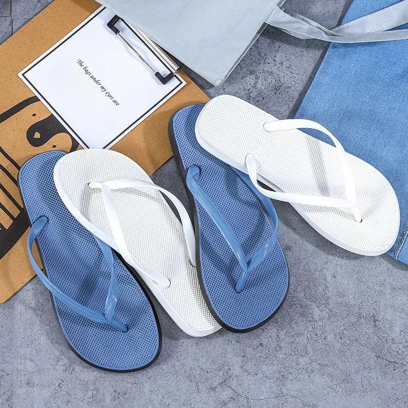 Fashion Women Fashion Slippers Soft PVC Beach Flip Flops Couples Summer Shoes Anti-slip Female Male Indoor Outside Slides