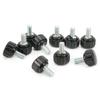 10Pcs Clamping Knob Jig Bolt Lathe Hand Grip Twist Nut Straight Thread Locking Handle M5x16x10