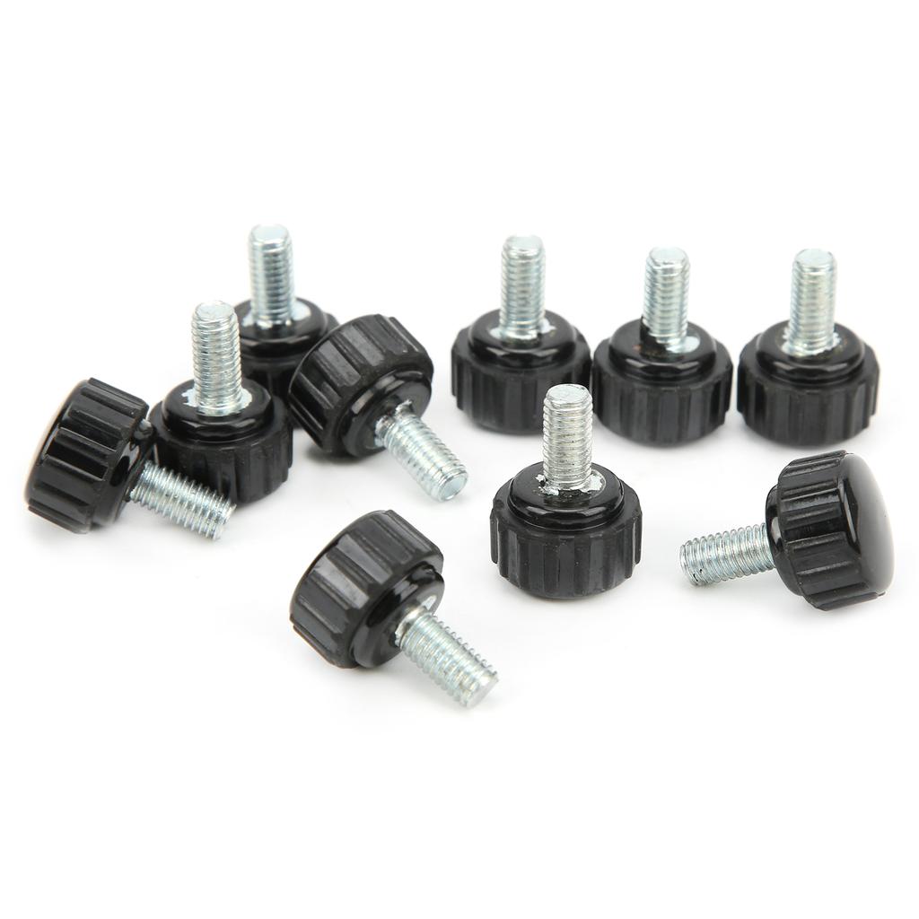 10Pcs Clamping Knob Jig Bolt Lathe Hand Grip Twist Nut Straight Thread Locking Handle M5x16x10
