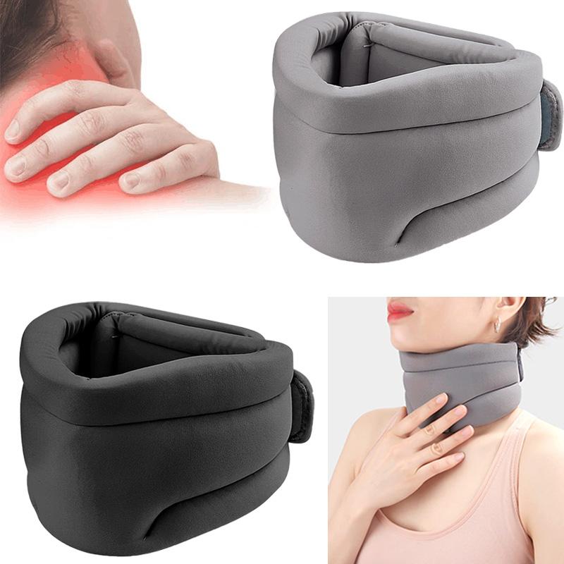 Cervical Collar Neck Support Brace Breathable Cotton Cover for Cervical Pain Relief Airplane Travel Nap Home Office Use