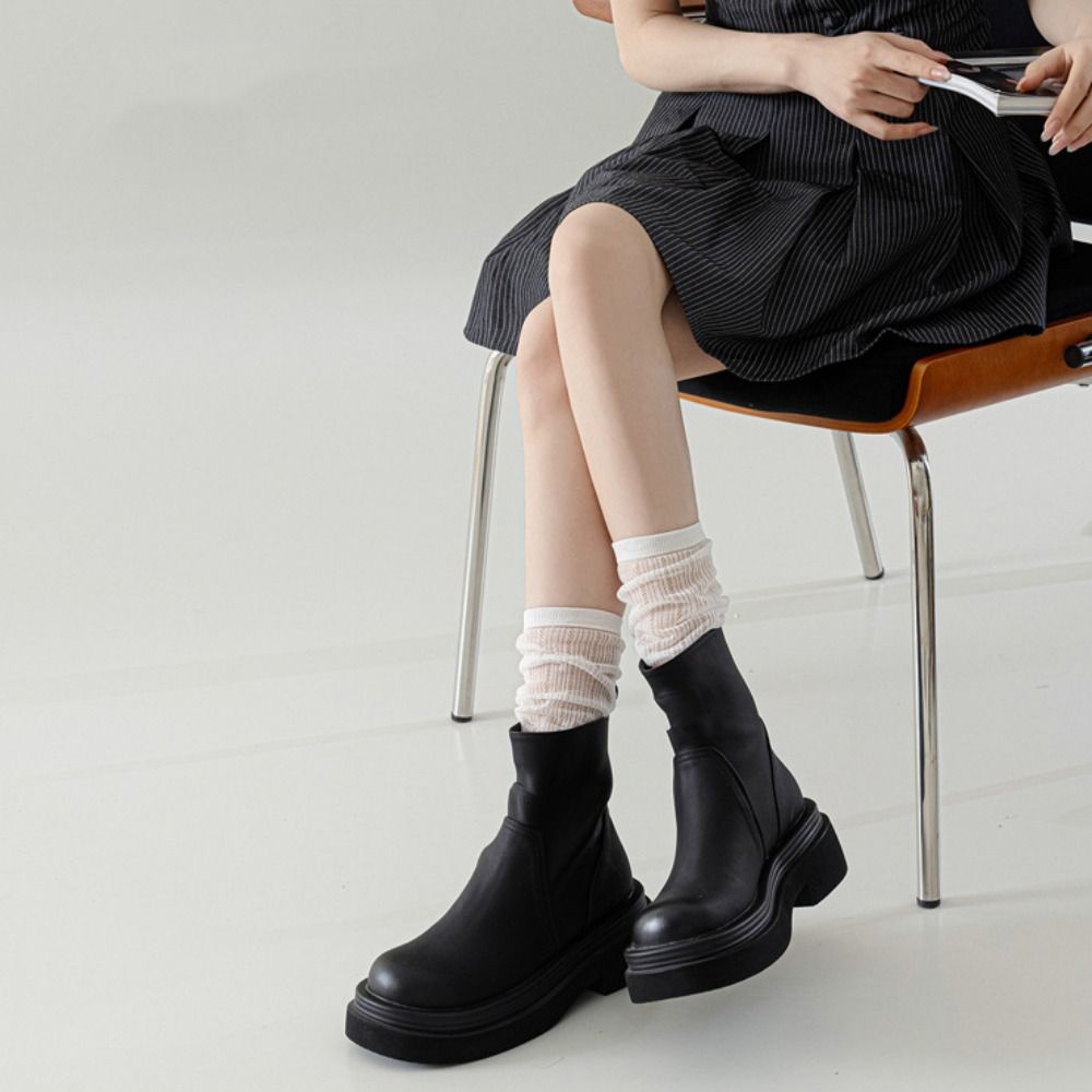 Ultra-thin Calf Long Socks Lolita High Tube Stocking Comfortable Mid-tube Stocking  Lady Girls
