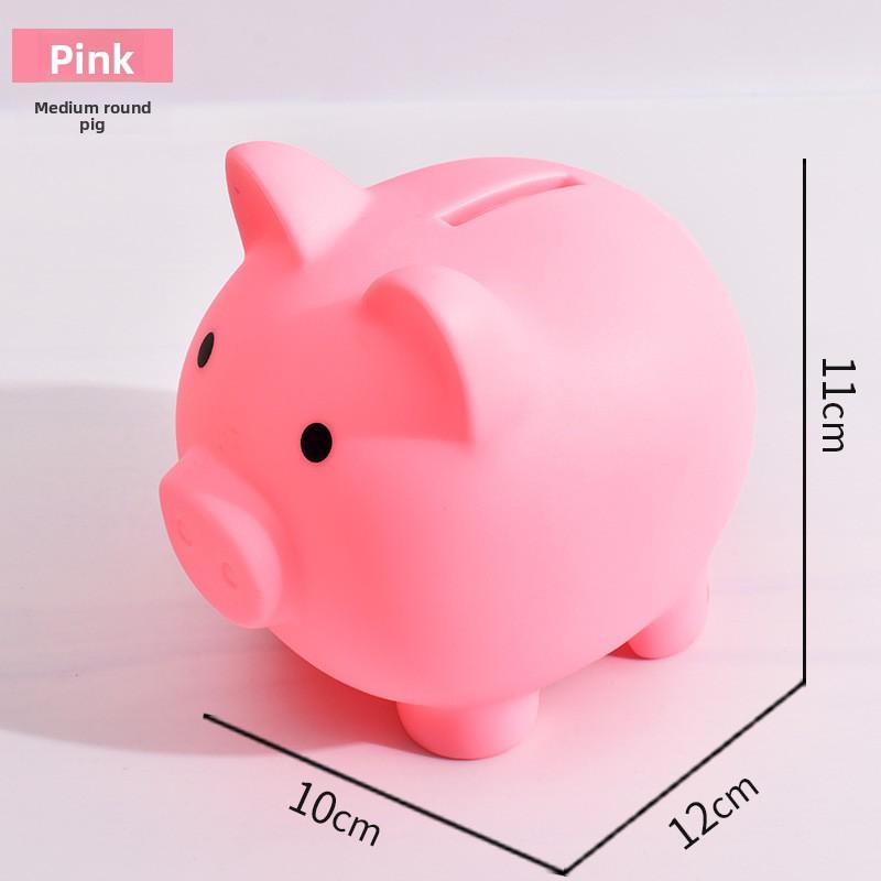 1pcs Shatterproof Golden Pig Coin Bank Rubber Piggy Bank Fortune Symbol for Kids Savings & Home Decoration