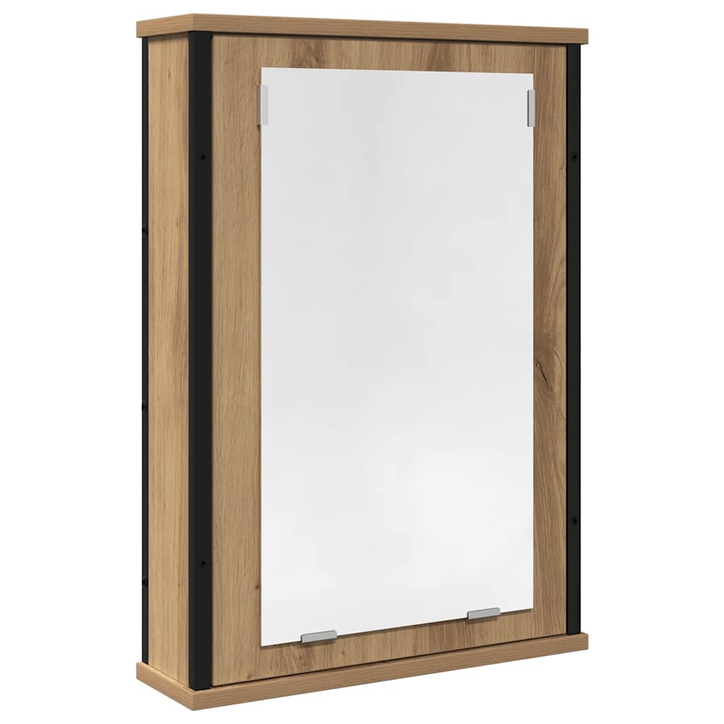 Bathroom Mirror Cabinet Artisan Oak 42 X 12 X 60 Cm Particleboard
