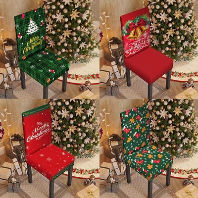 Capa de Cadeira de Jantar de Natal Universal Conjunto Familiar