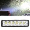 18W 6500K 1800LM 6LED Work Light Bar Waterproof Car Motorcycle Driving Lamp for Off Road