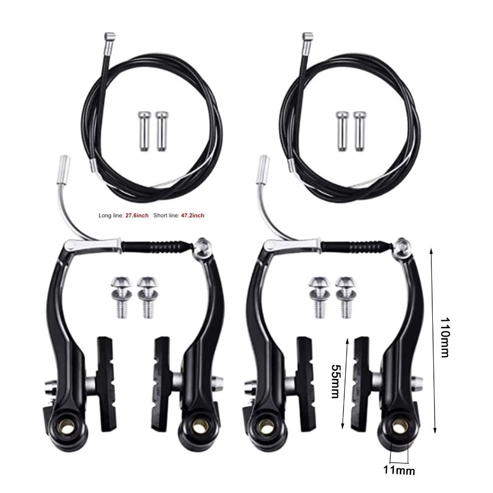 Vordere und hintere V-Brake Set Klemmbremsensatz Aluminiumlegierung Bremsensatz NEU Felgenbremsensatz BMX
