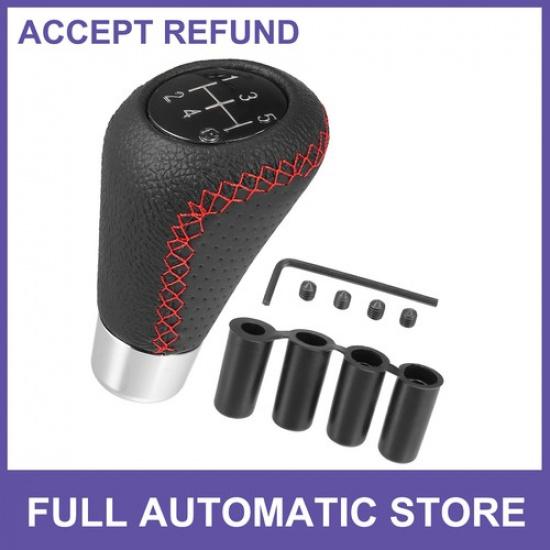 ONE Universal 5 Speed Car Gear Lever Shifter Manual Stick Shift Knob PU Leather