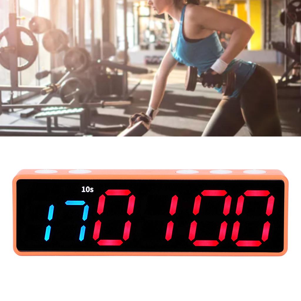 Fitness Timer Uhr Große LED Digital Anti Display Workout Intervall Timer für Zuhause Garage Schule