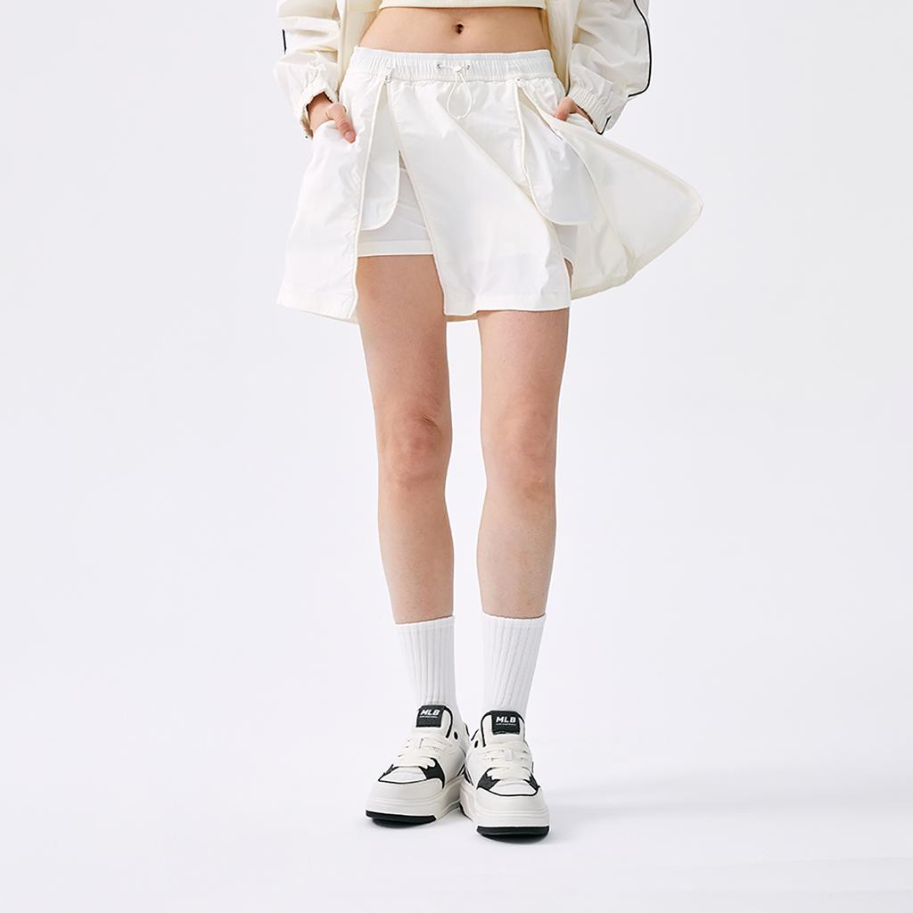 New MLB New York Yankees Basic Collection SS25 Casual Short Skirts Women's Ivory White 3FSKB0753-50IVS