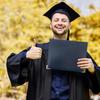 GraduationMall 7"x9" Smooth Padded PU Diploma Cover Certificate Holder with 4 Metal Corner Navy