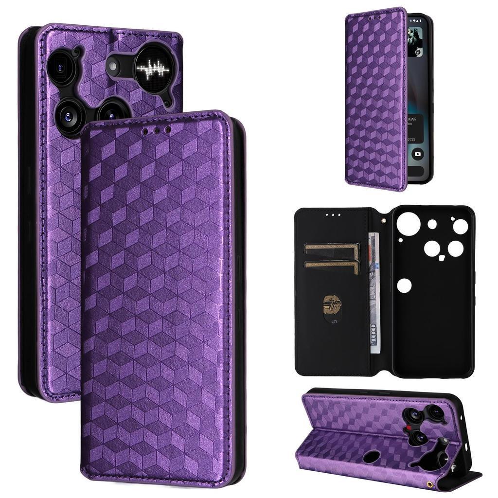 Flip Cover für Nothing Phone 3 PU-Leder Ganzkörperschutz [RFID-Blockierung] Handyhüllen Brieftaschen-Cover